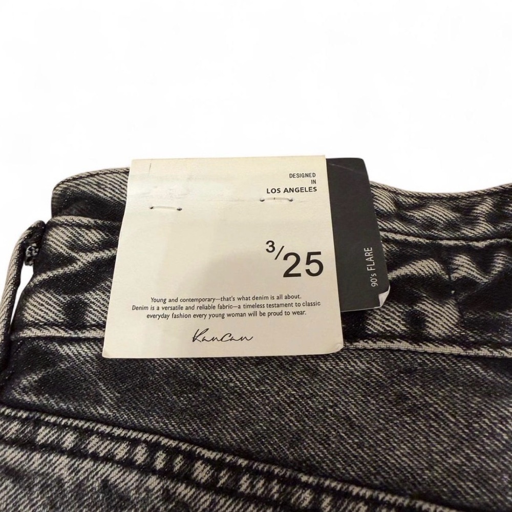 KanCan Raila 90’s Flare Wide Leg Acid Wash Jeans Womens 3/25 Baggy Grunge Skater - Picture 4 of 8